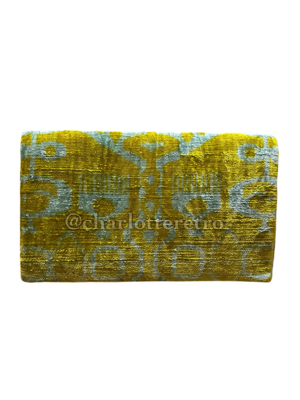 Ikat Velvet Tapestry Clutch Bag